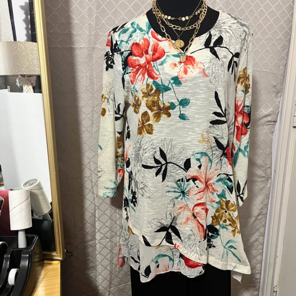 Múltiplas Multicolor Top